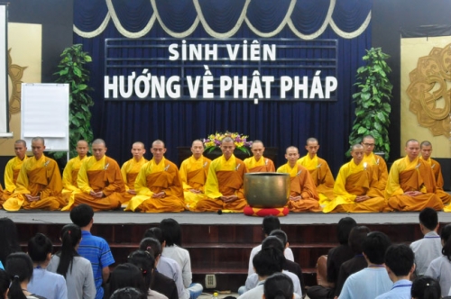 Retreat Day directing toward  Dharma for college students.