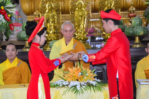 Buddhism wedding ceremony