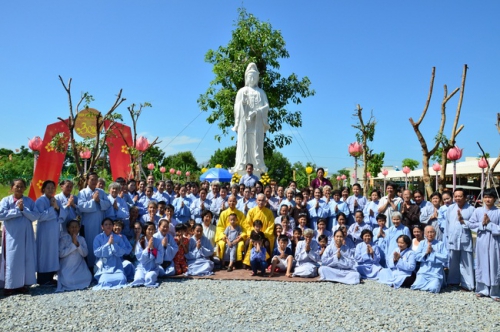 One - day cultivation at hoang phap pagoda in cambodia.