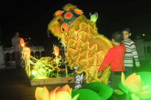 Tay Khanh Pagoda, Thai Binh Province welcoming the Lunar New Year (Goat Year)