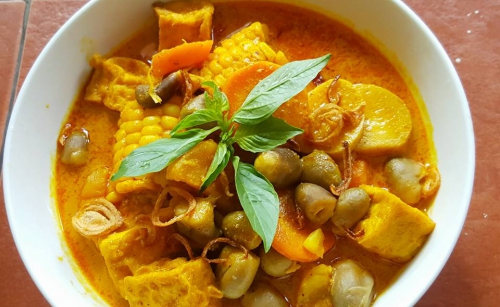 Lime-curry tofu stir-fry