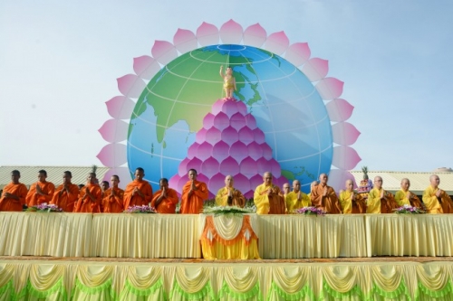 Vesak Ceremony at Hoang Phap Pagoda in Cambodia
