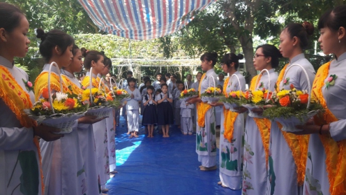 Ullambana ceremony at Vinh Phap pagoda in Nha Trang province