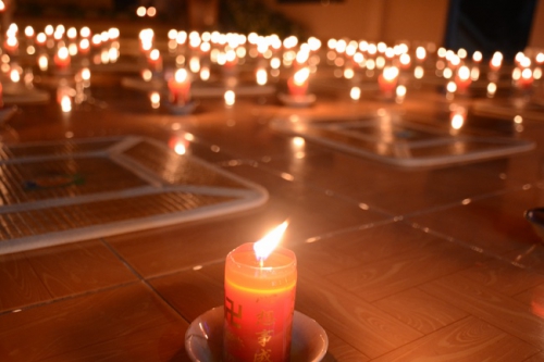 Đêm hoa đăng kỷ niệm đức Phật A Di Đà tại chùa Long Hoa - Long An