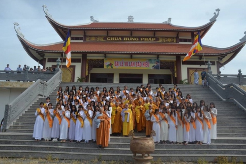 The Ullambana ceremony of pious gratitude at Hung Phap Pagoda in Dong Nai Province