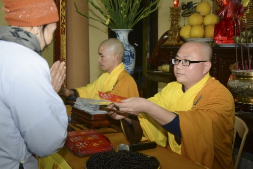 Welcoming New Year at Tay Khanh Pagoda - Thai Binh Province. 