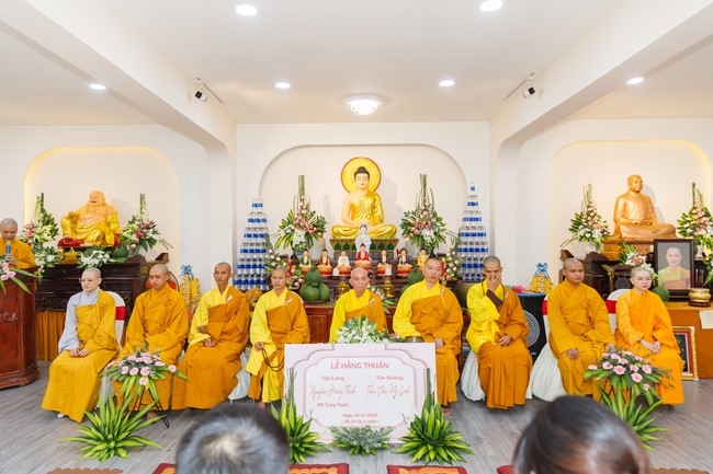 Attending the wedding ceremony at the temple and visit to Dong Nai branch by Charity Board
