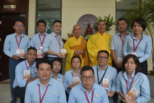 Charity Board: The Shop Opening Ceremony and Buddha statue putting Rite at Toan Phat Irradiation (TPI) - a member of TOANPHAT Group in Long An