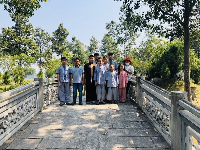 Extra curricular activities of Kids at Huong Phap Pagoda, Cu Chi