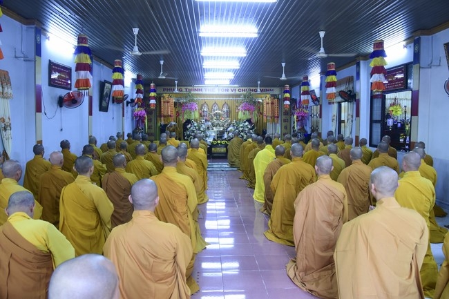 Monks of Hoang Phap Pagoda Joining in the Monastic Confession