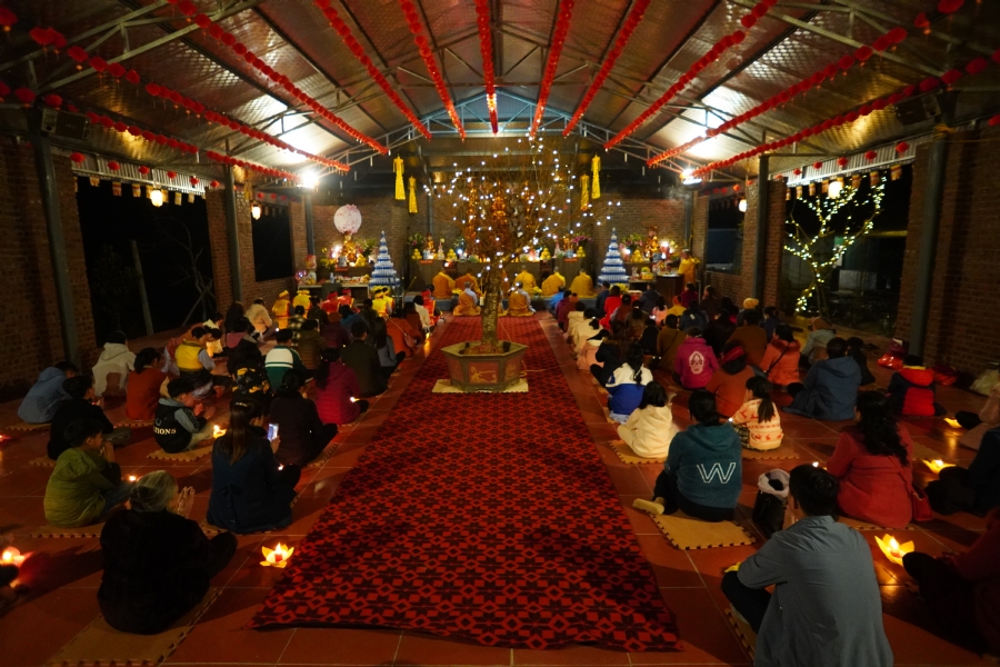 Three-Jewel Refuge Ceremony at Dai Co Viet Pagoda – Yen Bai