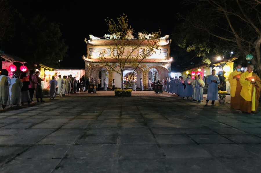 Dong Cao pagoda celebrating the achievement enlightenment of Bodhisattva Siddhartha