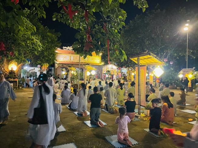 Ullambana Ceremony merit cultivation retreat 2025 at Dong Cao Pagoda, Thanh Hoa