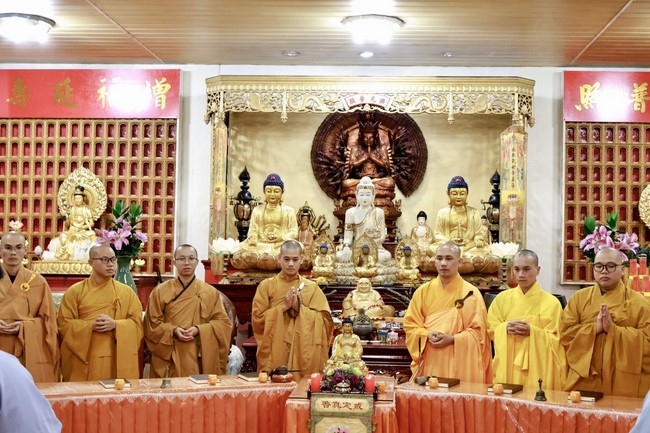 Candle Lighting Ritual to commemorate Amitabha’s Buddha at Ling Yin Temple in Taiwan
