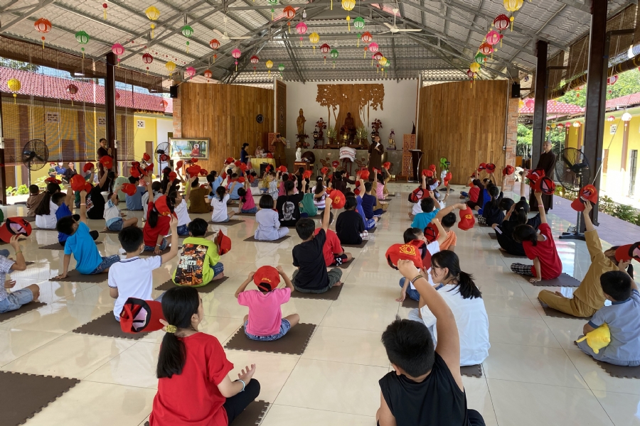 Children's playground at Suoi Phap Pagoda