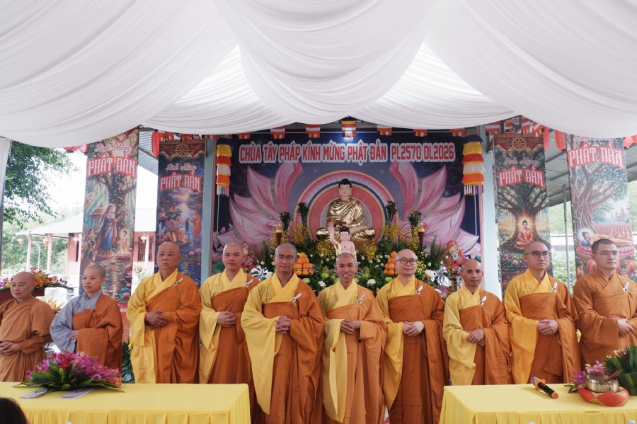 Chùa Tây Pháp (Tây Ninh): Trang nghiêm tổ chức Đại lễ Phật đản PL.2570-DL.2026.