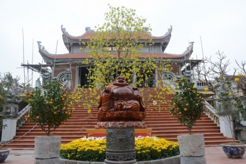 Preparation work for welcoming new Dog Year at Tay Khanh Pagoda- Thai Binh