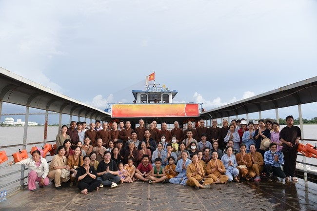Buddhist Dieu Nguyet 's death Anniversary at Minh Chat ashram, Can Tho Province