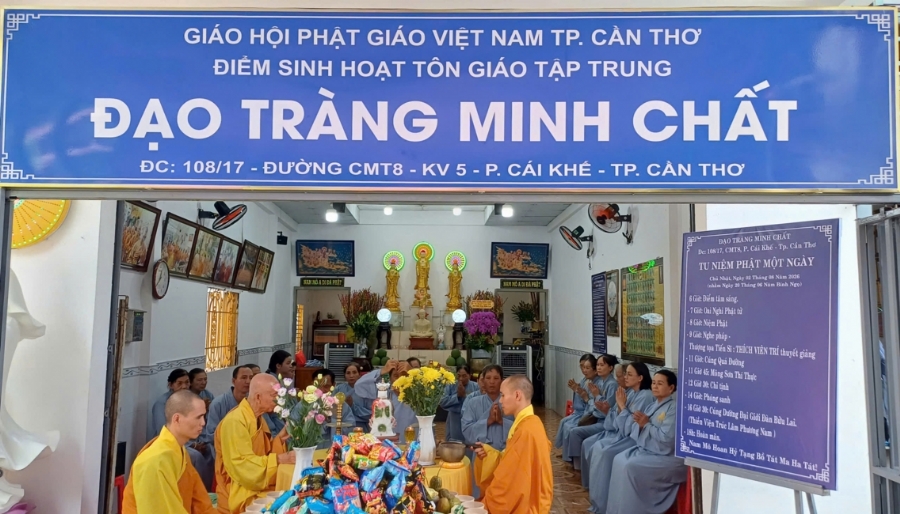 ĐẠO TRÀNG MINH CHẤT TRANG NGHIÊM TỔ CHỨC KHÓA TU “NIỆM PHẬT” LẦN THỨ 6 – NĂM 2026.