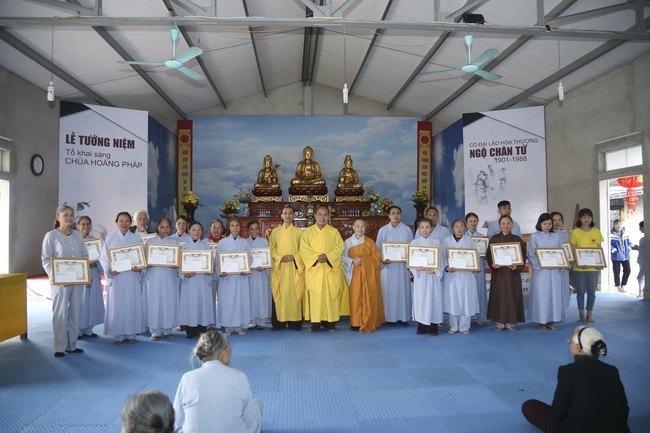 Khóa tu cuối năm và Lễ tổng kết Phật sự năm Mậu Tuất tại chùa Đống Cao – Thanh Hóa