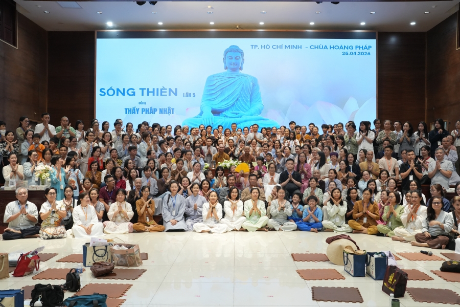Chùa Hoằng Pháp hỗ trợ cơ sở cho Khóa tu “Sống Thiền” lần 5 do Đại đức Thích Pháp Nhật tổ chức.