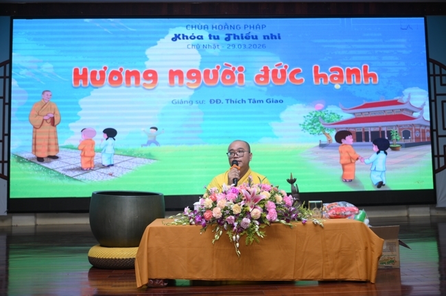 Khoá tu thiếu nhi “Em về bên Phật” Lần thứ 72.