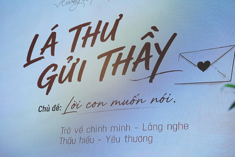 Chương trình “Lá Thư Gửi Thầy” trước thềm Khoá tu sinh viên hướng về Phật pháp.