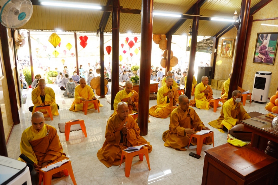 Peace Praying Ceremony at the Huong Phap Branch of Hoang Phap Pagoda in Cu Chi District