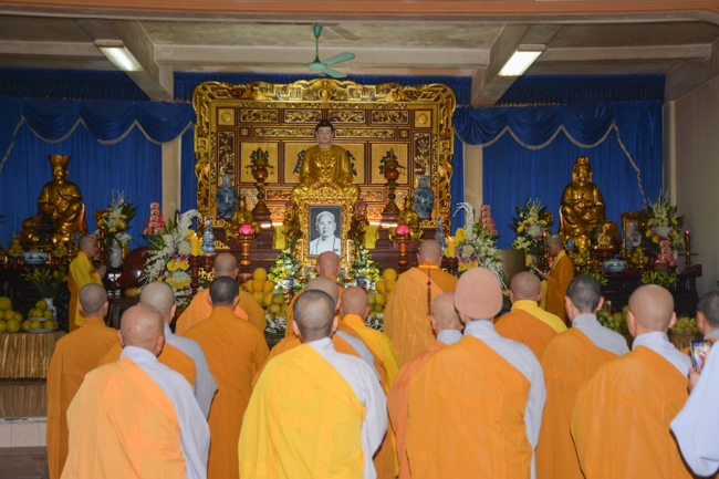 The Founder 's death anniversary at Tây Khánh Pagoda in Thái Bình Province
