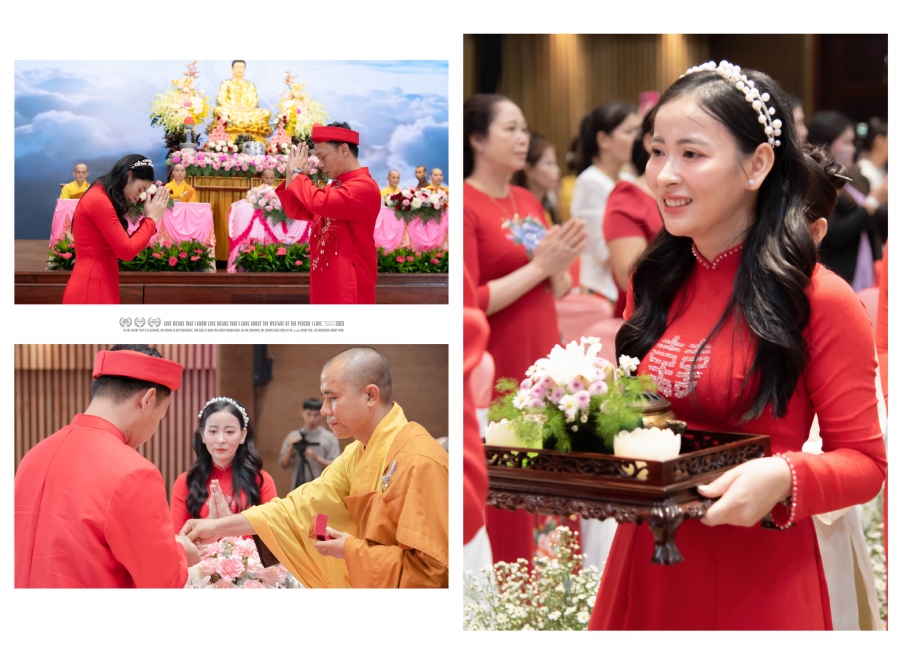 Wedding Ceremony at the pagoda