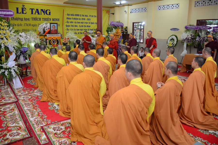 Lễ viếng Thượng tọa Thích Thiện Minh