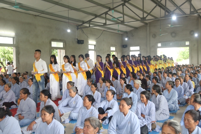 Celebrating a requiem and preparation of Ullambana ceremony in 2018 at Dong Cao Pagoda - Thanh Hoa