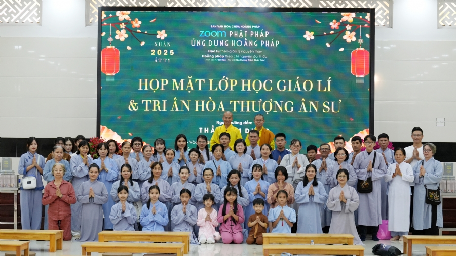 Lớp “Phật Pháp Ứng Dụng Hoằng Pháp”: Tu học giáo lí  3 ngày đầu xuân Ất Tỵ 2025