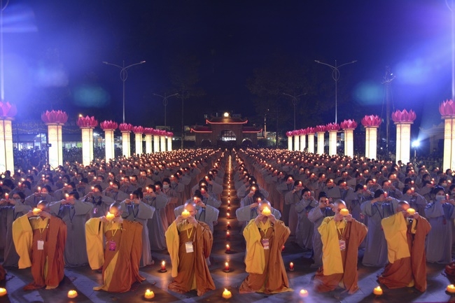 Impressed night of Amitabha Buddha's Birthday