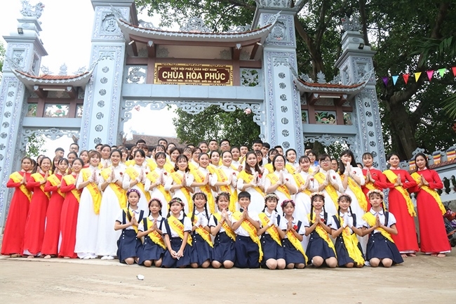 The Buddhist Festival chanting Ksihitigarbha on occasion of the great Ullambana Ceremony  at Hoa Phuc Pagoda – Hanoi