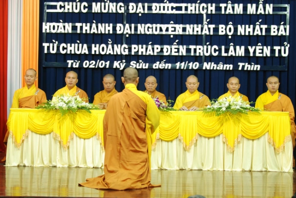 Lễ chúc mừng thầy Thích Tâm Mẫn hoàn thành 