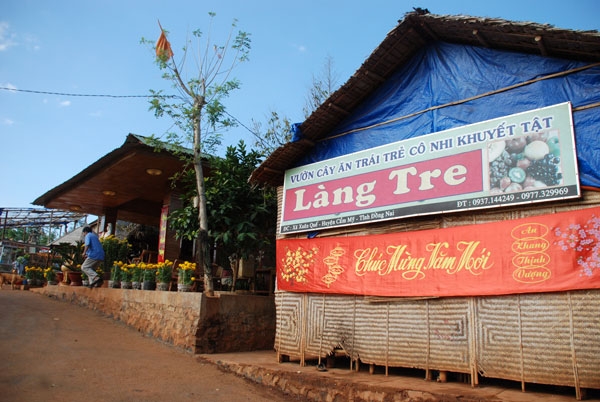 Tặng quà trẻ cô nhi khuyết tật Làng Tre