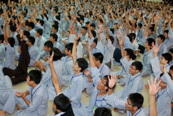 Ngày đầu nhập Khóa Tu Mùa Hè đợt 1 năm 2011