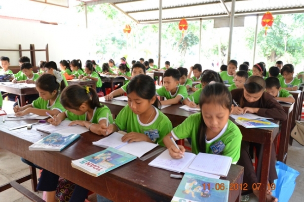 Lớp học hè Chùa Hưng Pháp đi vào hoạt động