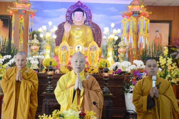 Dharma Preaching at Phap Hanh Monastery, Cu Chi district.