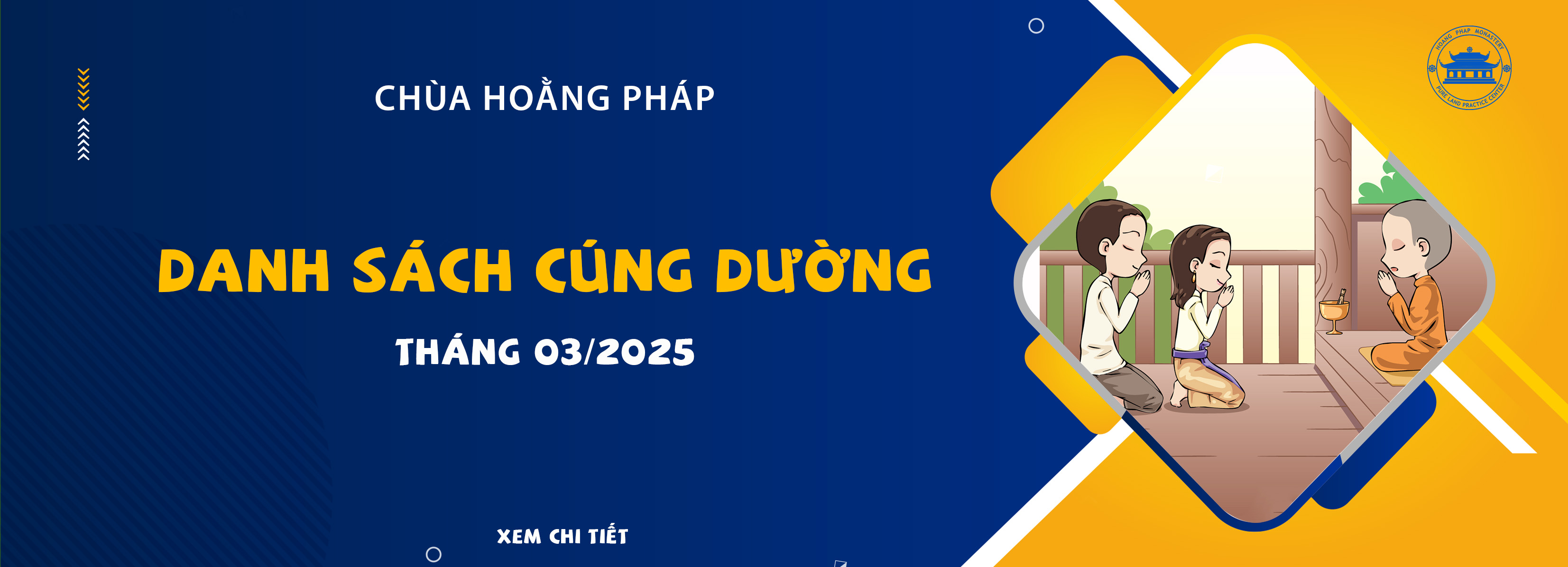 Danh sách cúng dường tháng 03/2025