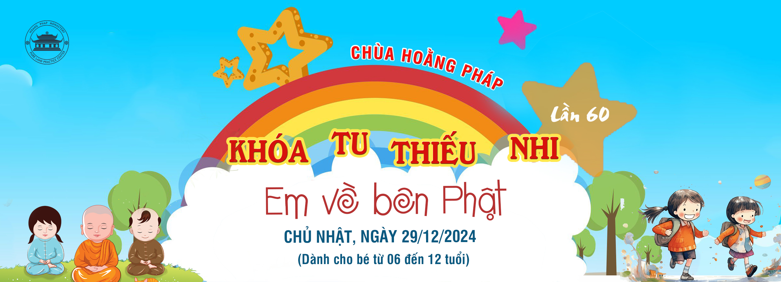 Thông Báo  KHÓA TU THIẾU NHI EM VỀ BÊN PHẬT lần 60