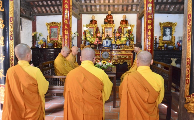 Lễ tưởng niệm Tổ sư tại chùa Tây Khánh, Thái Bình