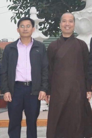 Visit and congratulations on the Ulllambana's Great ceremony to Tieu Dao pagoda of the leaders of organizations in Quang Ninh province.