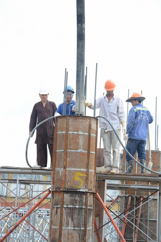 Concrete Pouring the 3rd Floor of the Multifunctional Building