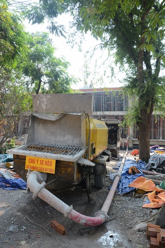 Concrete Pouring the 3rd Floor of the Multifunctional Building