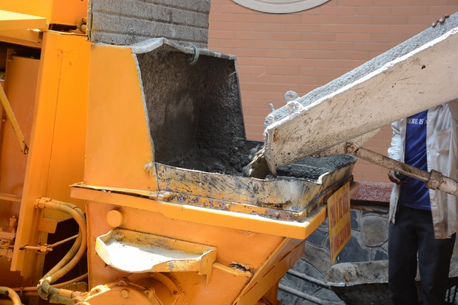 Concrete Pouring the 3rd Floor of the Multifunctional Building