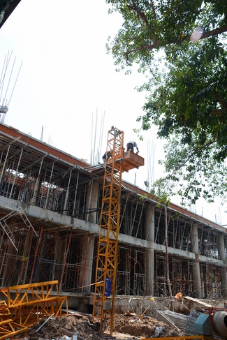 Concrete Pouring the 3rd Floor of the Multifunctional Building