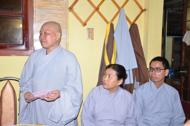 Supporting to cancer treatment for a Nun at  Phuoc Buu Pagoda