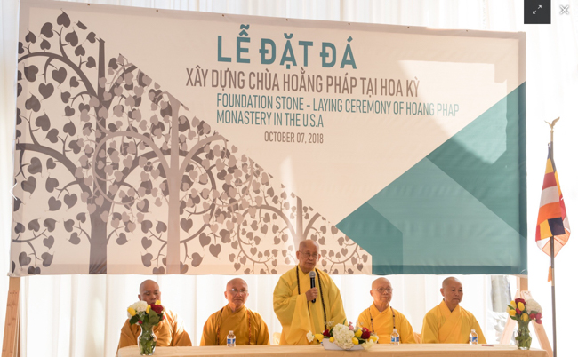 Lễ đặt đá xây dựng chùa Hoằng Pháp tại Hoa Kỳ